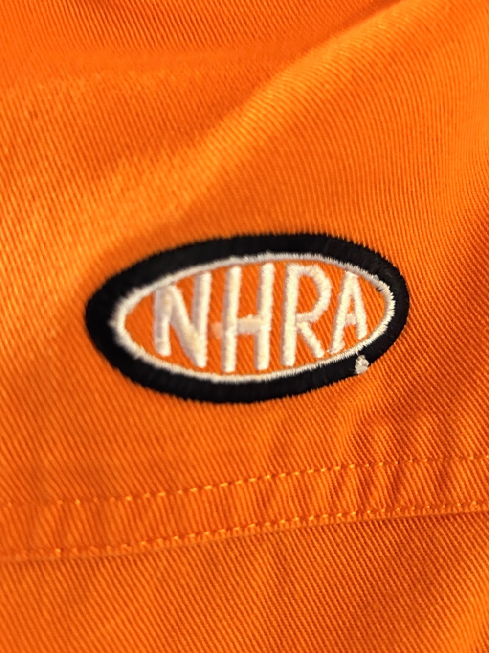 Harley-Davidson Screaming Eagle Orange Long-Sleeve Button-Down Work Shirt - Picture 4 of 5